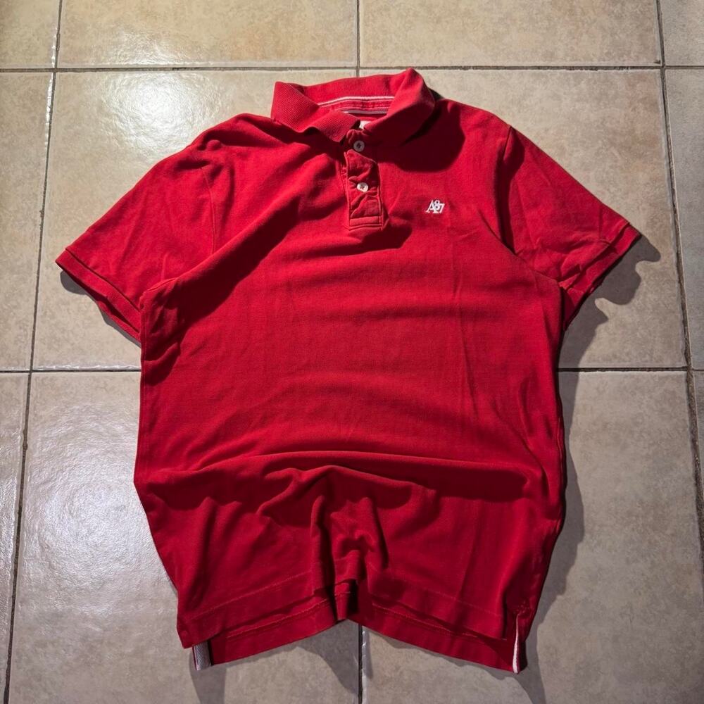 Vintage 2000s red aeropostale cotton polo Shirt Size L in Mens